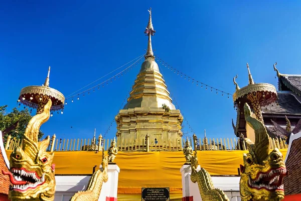 Chiang Mai Thaïlande Décembre 2022 Wat Phara Doi Kham Most — Photo