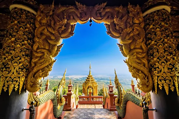 Lampang Thajsko Prosinec 2022 Wat Phra Doi Phra Chan Vrcholku — Stock fotografie