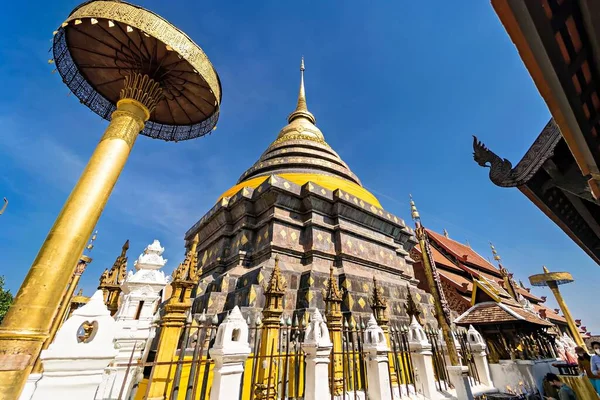 泰国兰榜 2022年12月19日 万福那兰榜朗榜 古佛寺是兰榜圣地和最重要的寺庙 — 图库照片