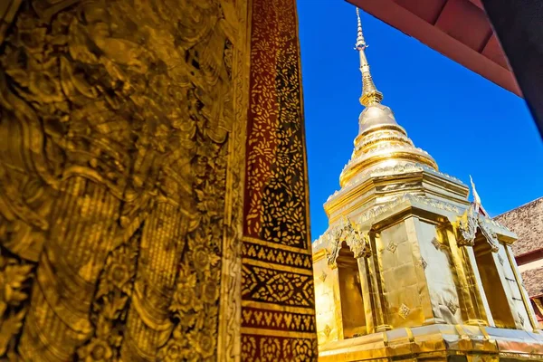 Chiang Mai Tailândia Dezembro 2022 Wat Phra Singh Uma Medida — Fotografia de Stock