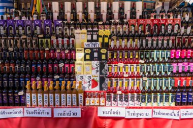 Chiang Mai, Tayland - Ocak 04, 2024: Mon Jam Market Chiang Mai, Tayland .