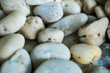 Beyaz çakıl taşı dokusu ve arkaplanı