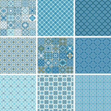 Fas arapça vektörsüz şablon. Arapça dijital kağıt. Akdeniz fayans süsü. Arabesk deseni. Anında indirme. Yazdırılabilir