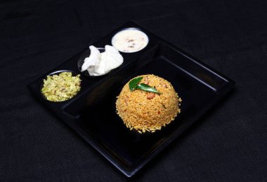 Tamarind Rice Puli Sadam Tarifi Tamil Çeşitliliği Rice _ Seçici Odaklanma