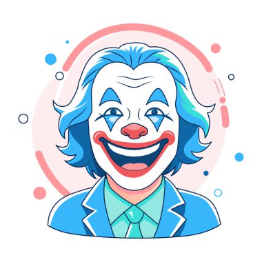 Düz biçimli komik şakacı illüstrasyonu 