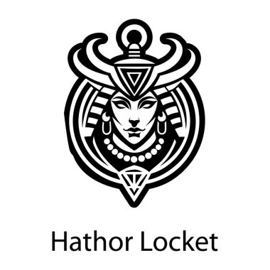 Hathor madalyon simgesi tam biçimli 