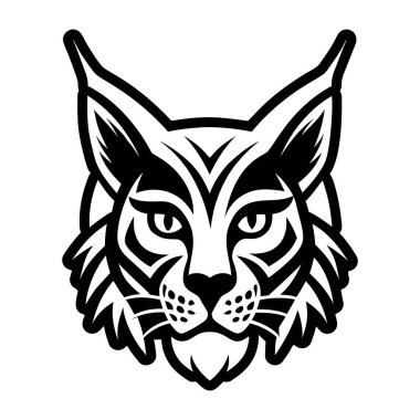 Kurt logosu vektörü. siyah ve beyaz logo şablonu.