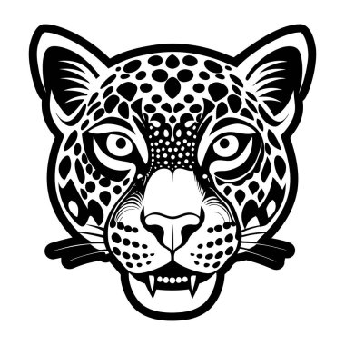 Leopar vektör çizim