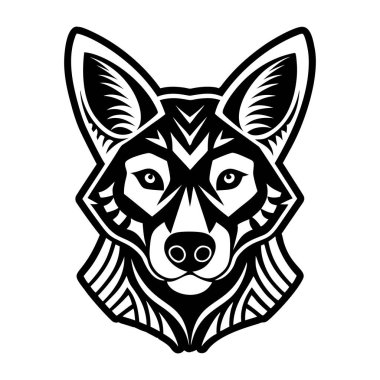 Kurt başı vektör illüstrasyon tasarımı