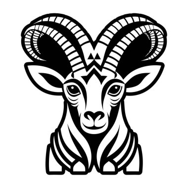 Keçi Başı vektör illüstrasyonu