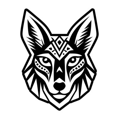 Kurt logosu, vektör çizim.