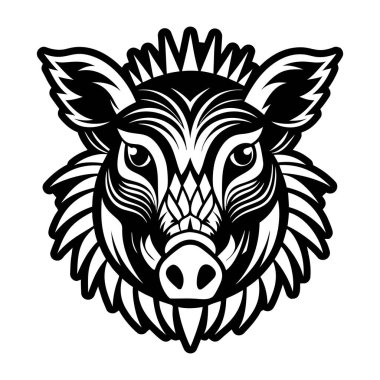 Domuz vektör illüstrasyon tasarımı