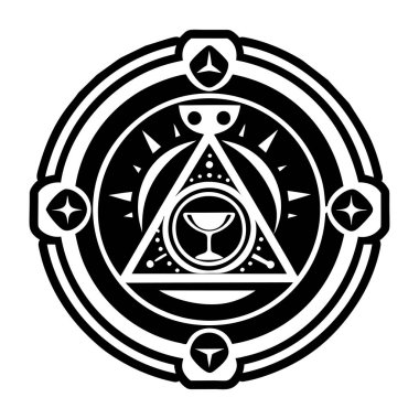 Glyph Biçim Simya ve Sihirli Semboller Simgeleri