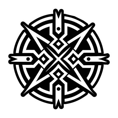  Kabartma Biçimli Sihirli İşaretler Simgeleri  