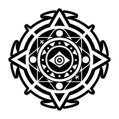  Kabartma Biçimli Sihirli İşaretler Simgeleri  