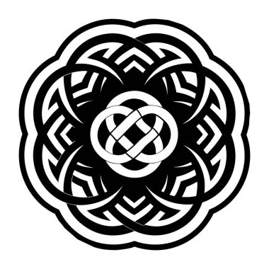 renklendirme sayfası için siyah ve beyaz soyut tasarım