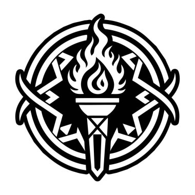  Kabartma Biçimli Sihirli İşaretler Simgeleri  