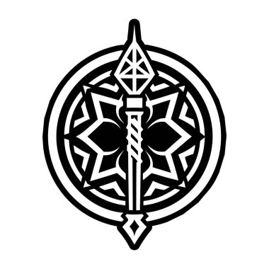  Kabartma Biçimli Sihirli İşaretler Simgeleri  