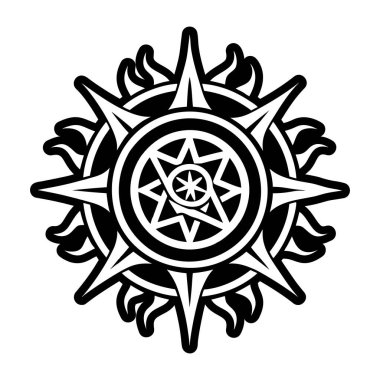  Kabartma Biçimli Sihirli İşaretler Simgeleri  