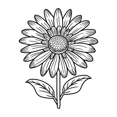 güzel çiçekler dekoratif simge vektör çizim tasarım