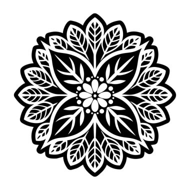 Vektör mandala süsü. Dekoratif süs deseni. Oryantal dokuma. öge.