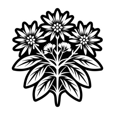 Güzel çiçek mandala ikonu