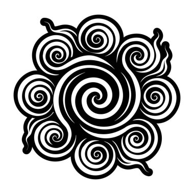 hand drawn doodle spiral