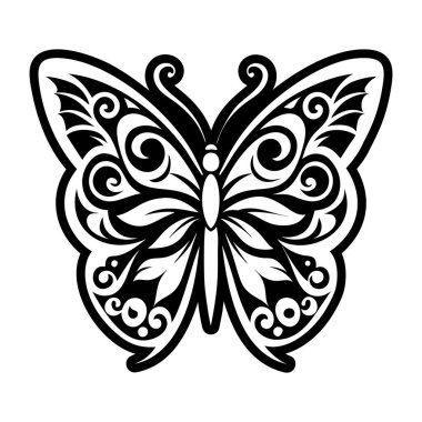 Siyah kanatlı kartal kuşu. dövme tasarımı. vektör illüstrasyon Dövmesi