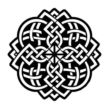 Siyah kanatlı kartal kuşu. dövme tasarımı. vektör illüstrasyon Dövmesi