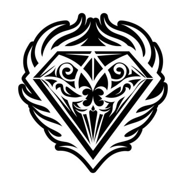 kabile vektör illüstrasyon dövmesi kabile başkanı