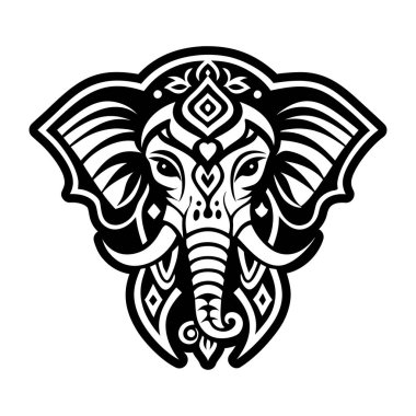 kabile vektör illüstrasyon dövmesi kabile başkanı