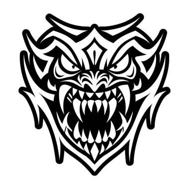 kabile vektör illüstrasyon dövmesi kabile başkanı