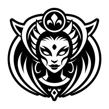 kabile vektör illüstrasyon dövmesi kabile başkanı