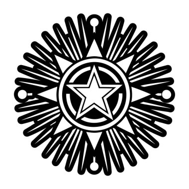 kabile vektör illüstrasyon dövmesi kabile başkanı