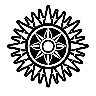 kabile vektör illüstrasyon dövmesi kabile başkanı