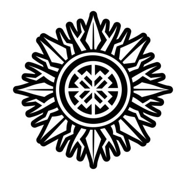 kabile vektör illüstrasyon dövmesi kabile başkanı