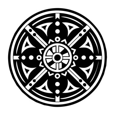 kabile vektör illüstrasyon dövmesi kabile başkanı