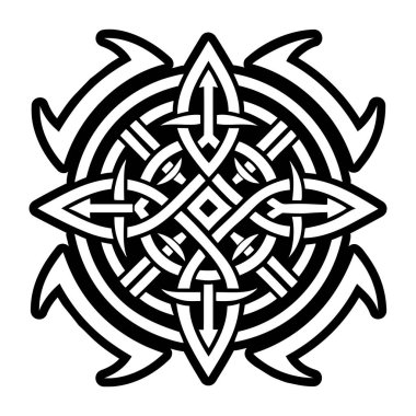 kabile vektör illüstrasyon dövmesi kabile başkanı