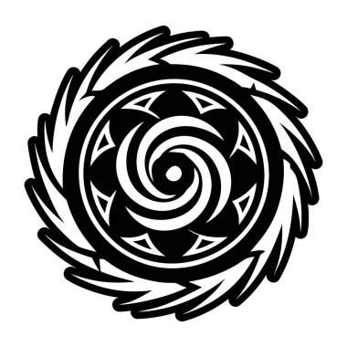 kabile vektör illüstrasyon dövmesi kabile başkanı