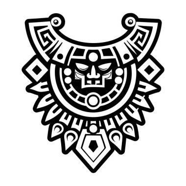 Bir karikatür kafatasının vektör çizimi