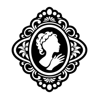 kadının yüzü silüeti