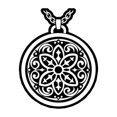 İzole edilmiş mandala ikonu. vektör çizimi tasarımı