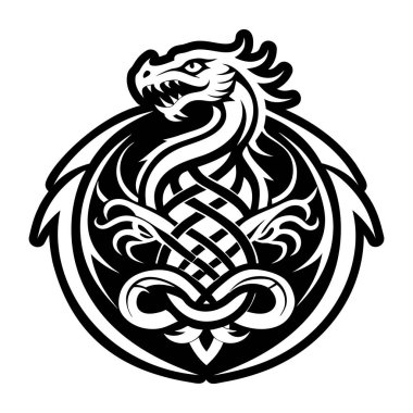 siyah ve beyaz süslemeli kalp kraliyet sembolleriyle