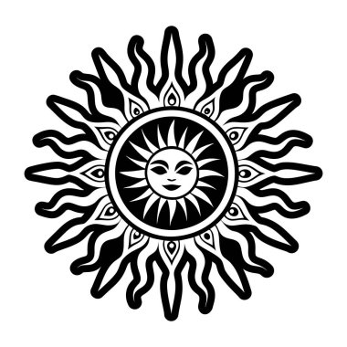 siyah ve beyaz süslemeli kalp kraliyet sembolleriyle