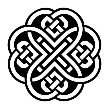 siyah ve beyaz süslemeli kalp kraliyet sembolleriyle