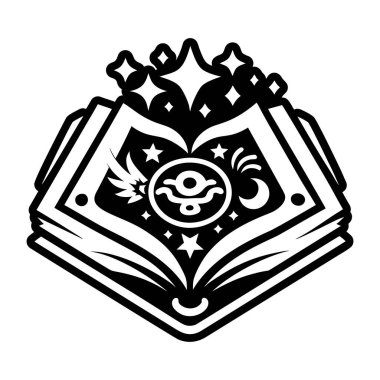 siyah ve beyaz süslemeli kalp kraliyet sembolleriyle