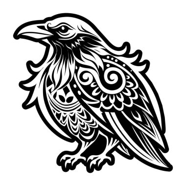 siyah ve beyaz süslemeli kalp kraliyet sembolleriyle