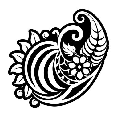 siyah ve beyaz süslemeli kalp kraliyet sembolleriyle