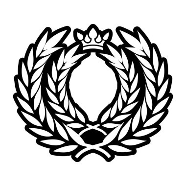 siyah ve beyaz süslemeli kalp kraliyet sembolleriyle