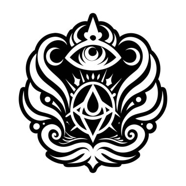 siyah ve beyaz süslemeli kalp kraliyet sembolleriyle